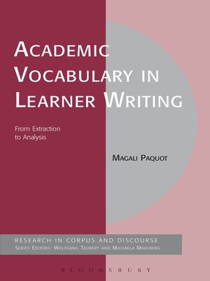 cover image of Academic Vocabulary in Learner Writing